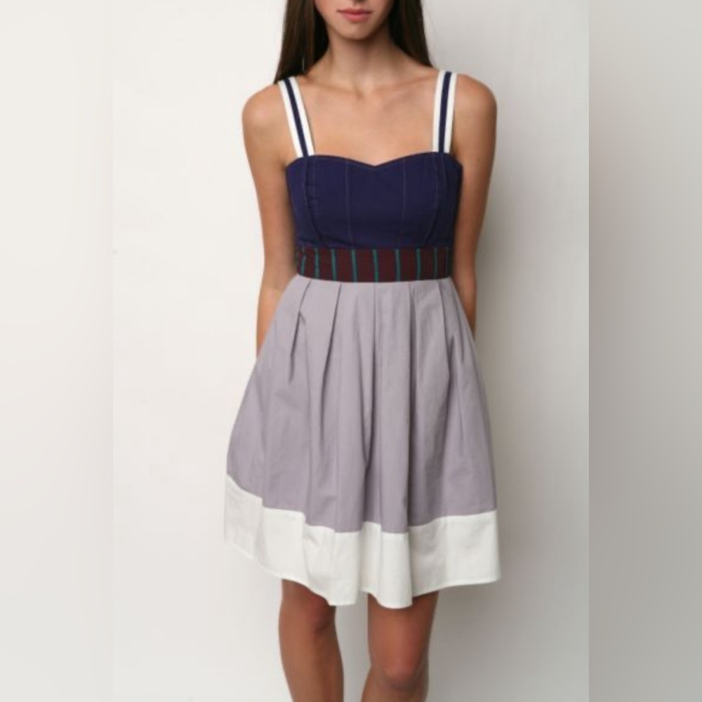 Silence + Noise Colorblock Navajo Dress